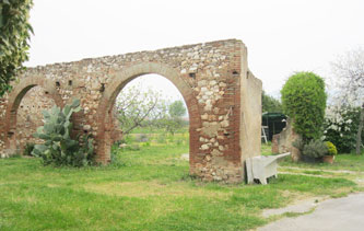 remains of a barn