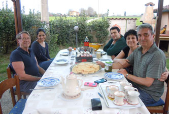 dinner in the garden