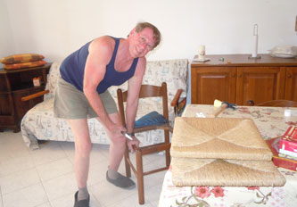 gluing chairs