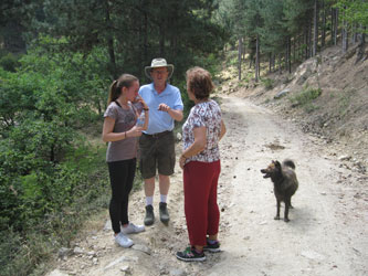 Hiking behind Krupnik