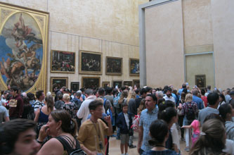 gallery with Mona Lisa