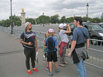 on the Alexandre I Bridge