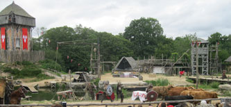 viking attack on medieval village
