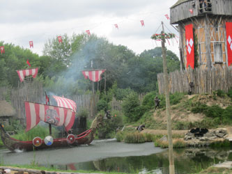 viking attack on medieval village