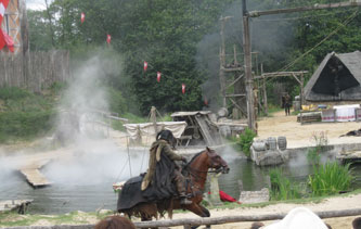 viking attack on medieval village