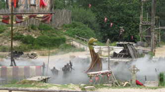 viking attack on medieval village