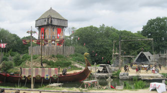 viking attack on medieval village