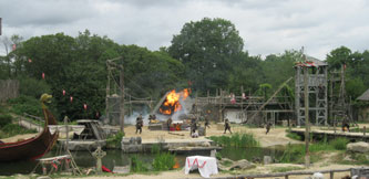 viking attack on medieval village