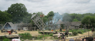 viking attack on medieval village