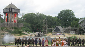 viking attack on medieval village