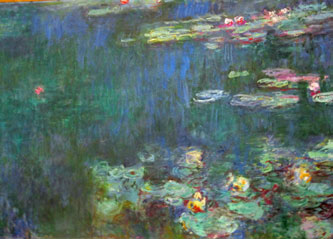 Monet waterlilies detail