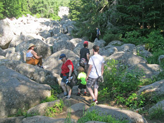 family on stone river