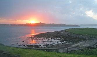 4 am sunrise over Lerwick