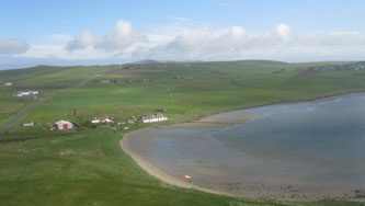 Shetland Islands from the air