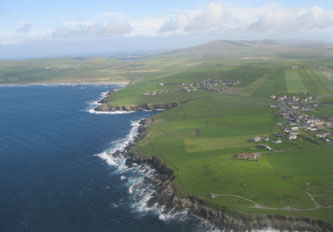 Shetland Islands from the air