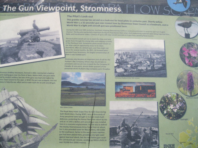 Gun viewpoint, Stromness