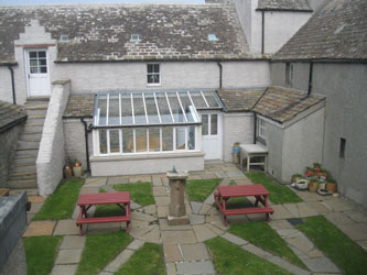 Skaill House inner courtyard