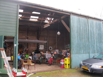 lunch in the barn