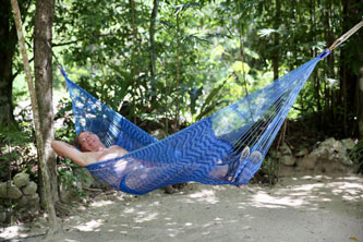 Arthur in hammock