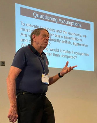 speaking at conference