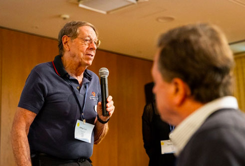 speaking at conference