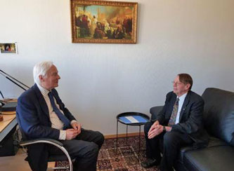 Amb. Jazairy and Arthur Dahl