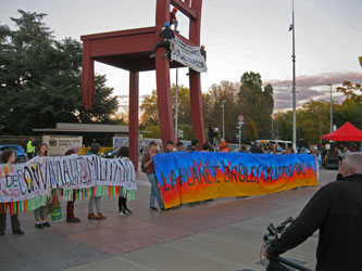 banners at the Place des Nations